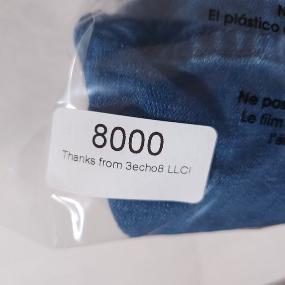 American Eagle Denim Jean Bib Skirt Dress Large Pockets Skirtall Overall Raw Hem - Picture 15 of 15